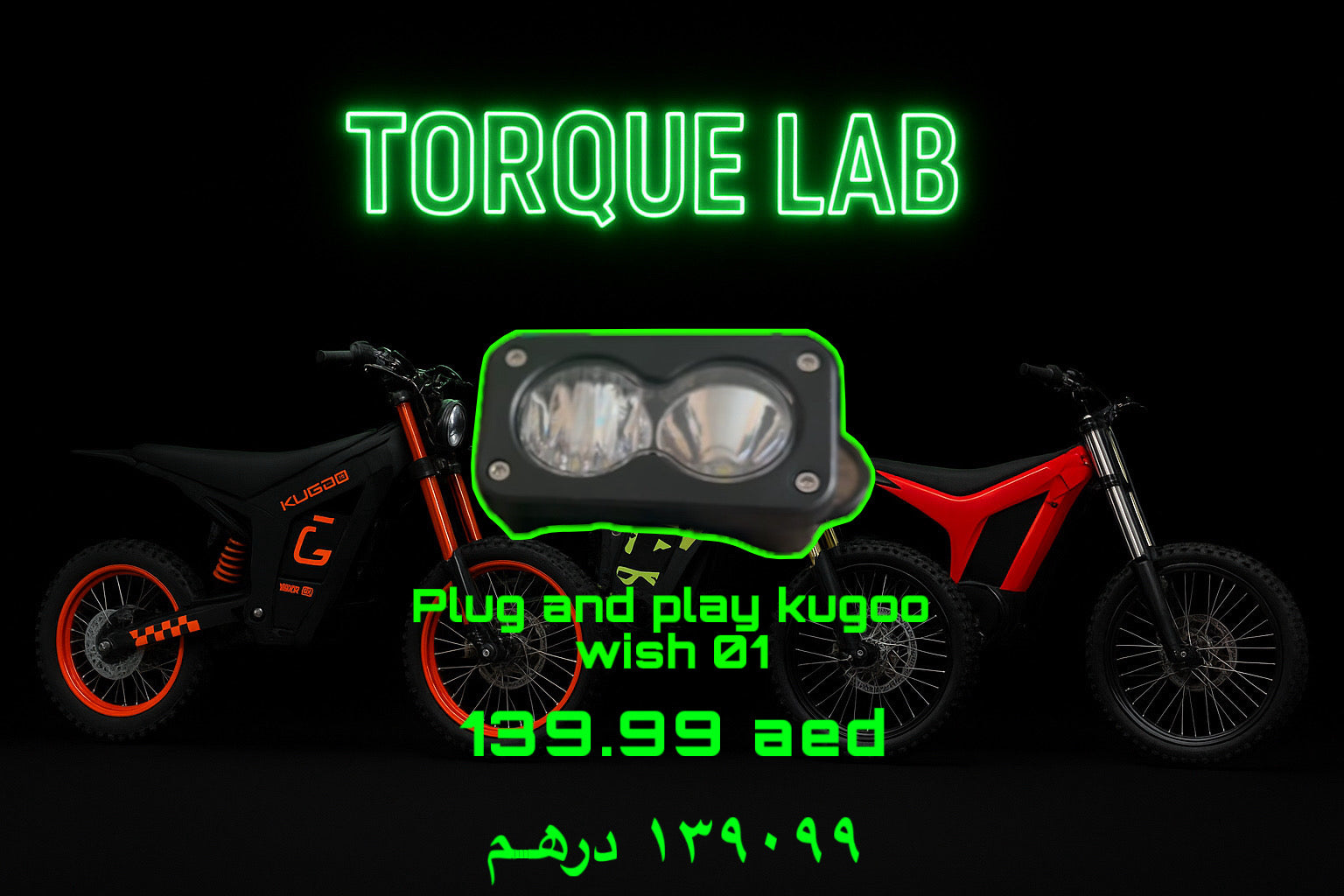 PLUG AND PLAY LIGHT FOR KUGOO WISH 01